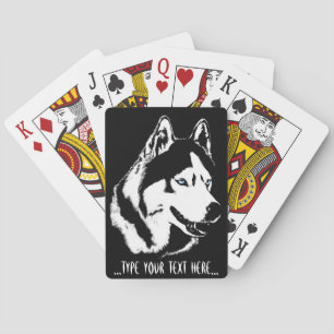 Husky Playing Cards Personalise Sled Dog Cards