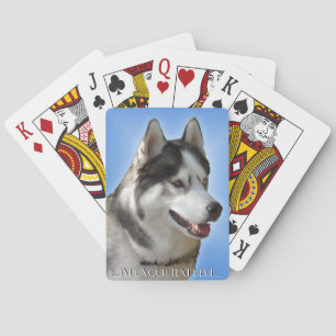 Husky Playing Cards Personalise Sled Dog Cards