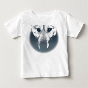 Husky Pup Baby Tootoo Husky Wolf Baby Dress T-Shirt