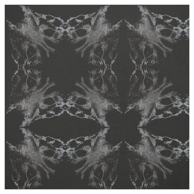 Husky Pup Fabric Siberian Husky Fabric Dog Pattern (Swatch)