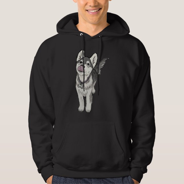 Husky Pup             Hoodie (Front)