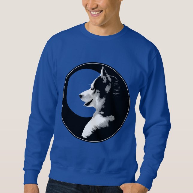 Husky Pup Shirt Husky Sweatshirt Sled Dog Shirts (Front)