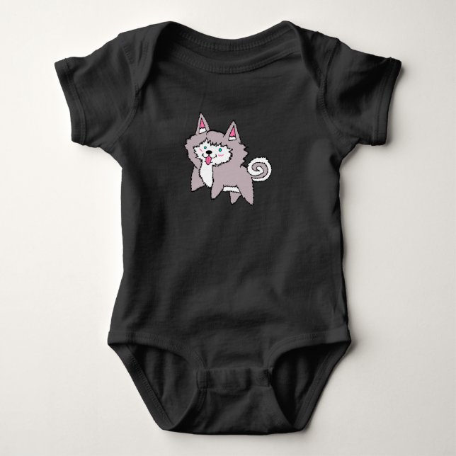 Husky Puppy Baby Top (Front)
