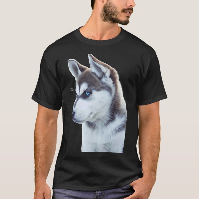 Husky Puppy Doubt T-Shirt (Front)