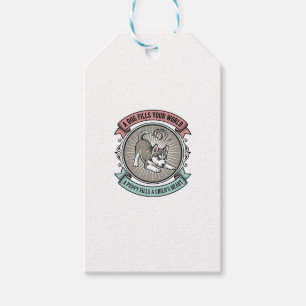 Husky Puppy Shirt Vintage Engraving Kid's Best Bud Gift Tags