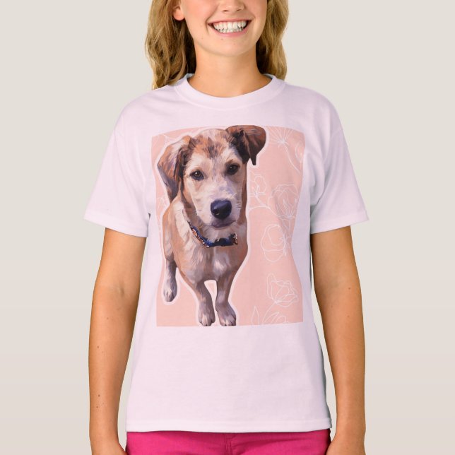 Husky Puppy  T-Shirt (Front)