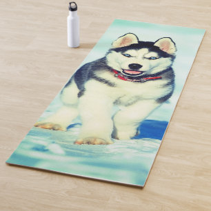 Husky Puppy Yoga Mat
