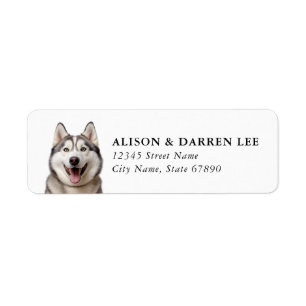 Husky Return Address Labels