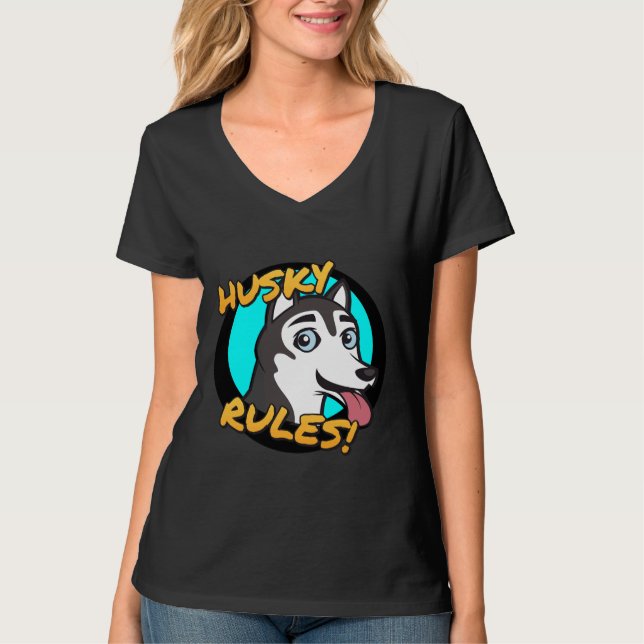 Husky Rules! T-Shirt (Front)