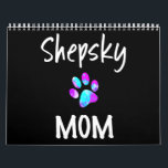 Husky | Shepsky Mom German Shepherd Husky Mix Dog Calendar<br><div class="desc">Husky | Shepsky Mom German Shepherd Husky Mix Dog</div>