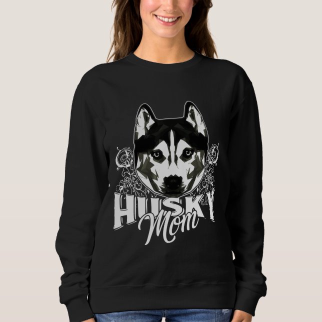 Husky Siberian Husky Mum Sweatshirt (Front)