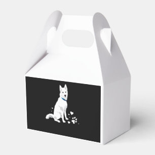 Husky Siberian Husky Sweet White Snow Dog Favour Box