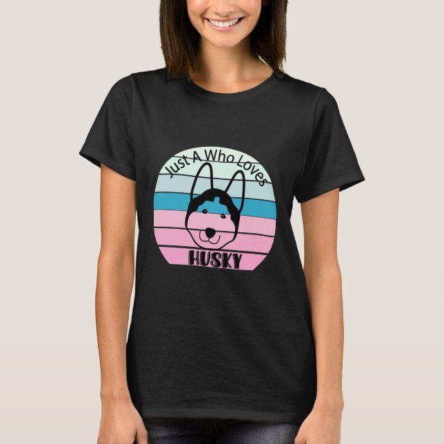 Husky Snow Dog T-Shirt (Front)