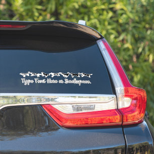 Husky Stickers Personalised Husky Sled Team Decals