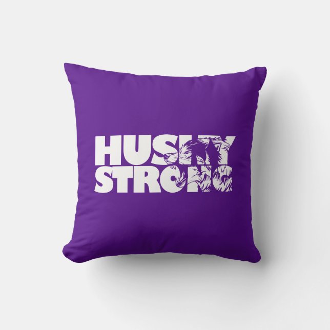 Husky Strong Pillow (Front)