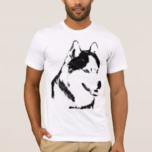 Husky T-shirt Wolf Husky Art Sled Dog Husky Shirts