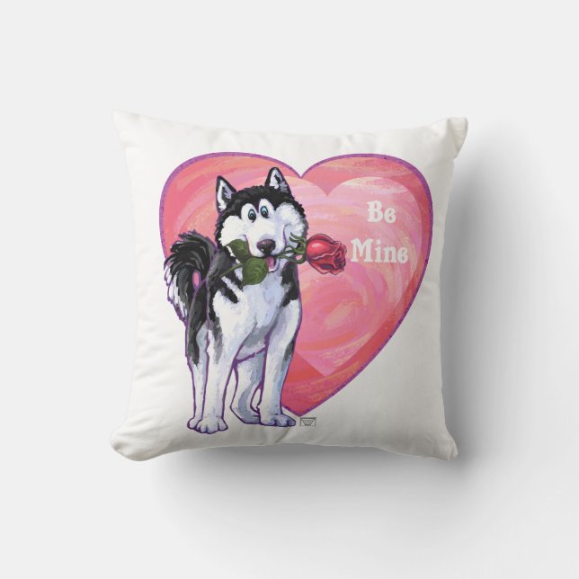 Husky Valentine's Day Cushion (Front)