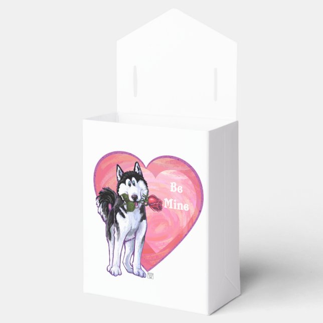 Husky Valentine's Day Favour Box (Opened)