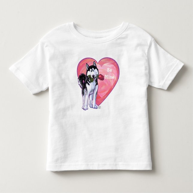 Husky Valentine's Day Toddler T-Shirt (Front)