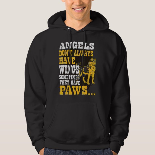 Husky Wings They Have Paws Hoodie (Front)