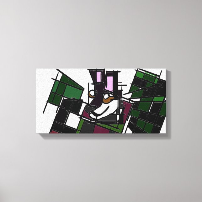 Husky winter  canvas print (Front)