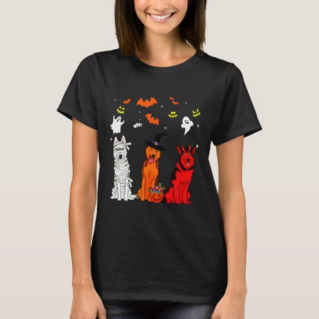 Husky Witch Demon Costumes T-Shirt (Front)