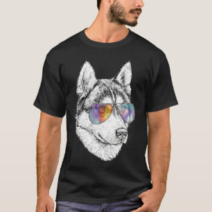 Husky With Aviators T-Shirt