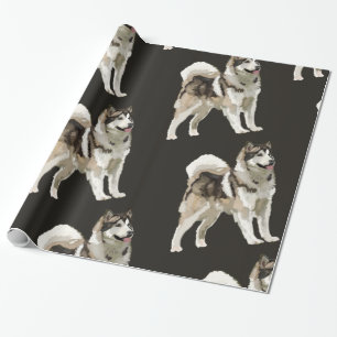 Husky Wrapping Paper