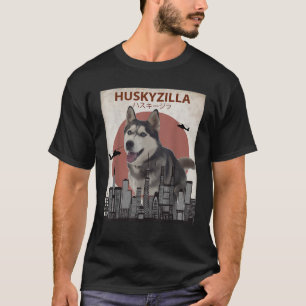 Huskyzilla Funny Siberian Husky T Shirt Dog Lovers