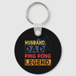 Husnd Dad Ping Pong Legend Table Tennis Fathers Da Key Ring
