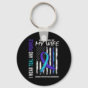 Husnd In Memory Of Wife Suicide Awareness Preventi Key Ring