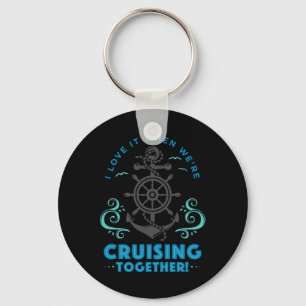 Husnd Wife Honeymoon Cruise Vacation Cruising Gift Key Ring