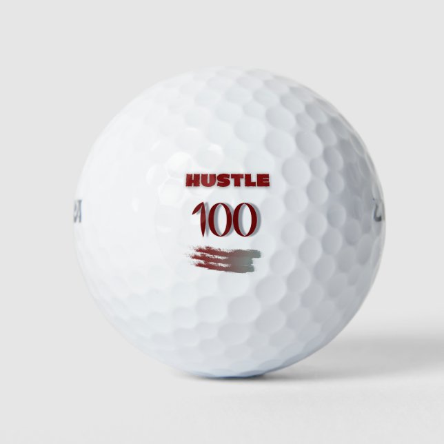 Hustle 100 golf balls (Front)