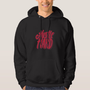 Hustle and Heart Quote Design Hoodie
