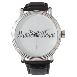 Hustle and Heart Typography Watch