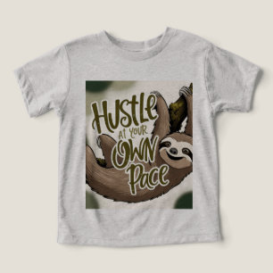 Hustle at Your Own Pace’ Sloth Graphic