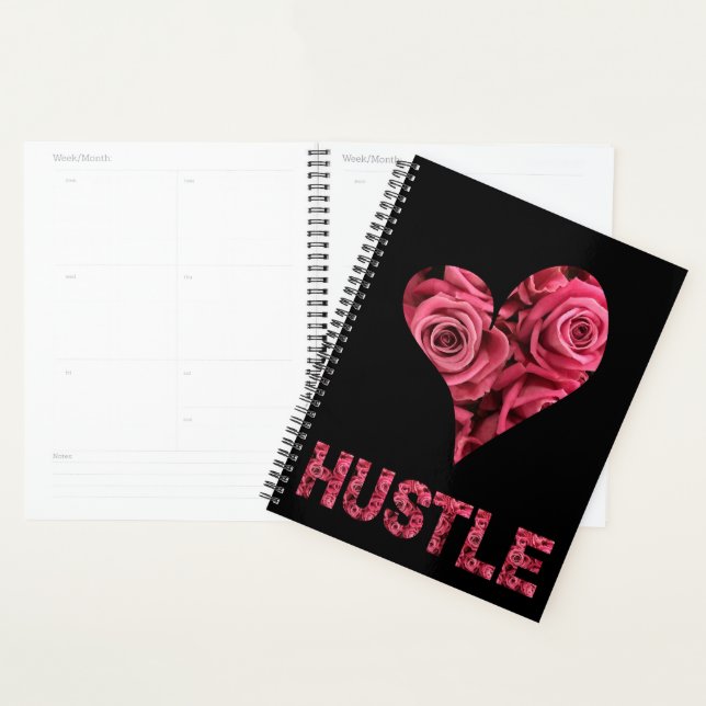 Hustle Floral Pink Roses Planner (Display)