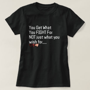 Hustle Grind Fight For It Motivational Quote Black T-Shirt