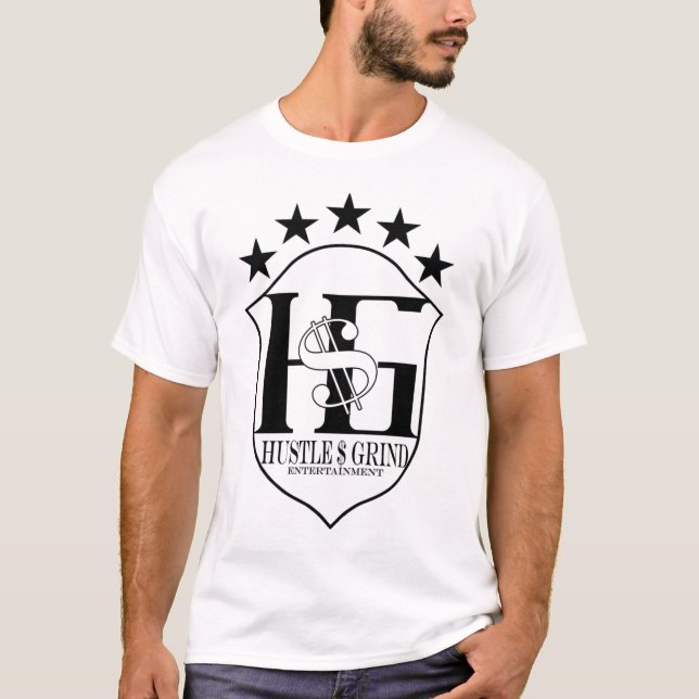 Hustle $ Grind logo T-Shirt (Front)