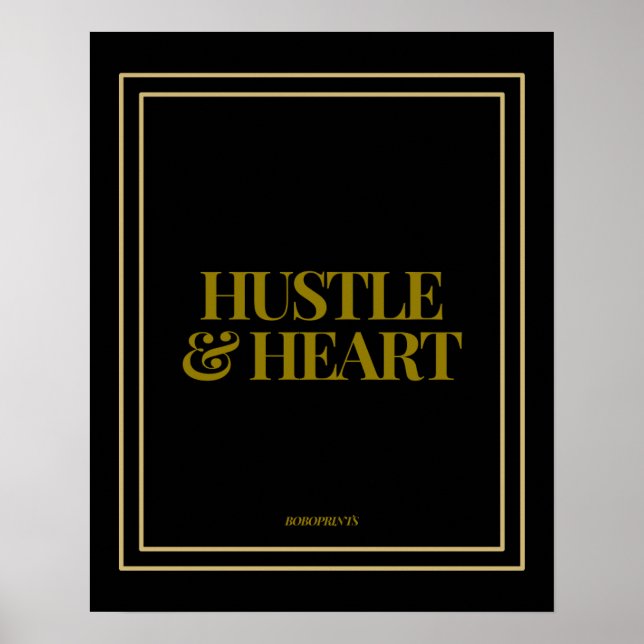 Hustle & Heart Poster (Front)