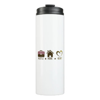 Hustle, Home, Heart: Motivational Comfort Design Thermal Tumbler