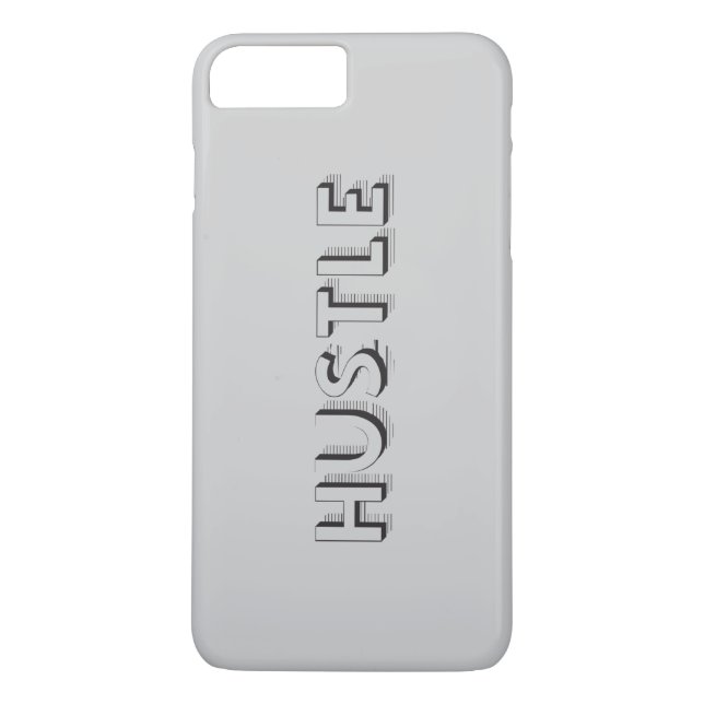 Hustle Modern Typography Case-Mate iPhone Case (Back)