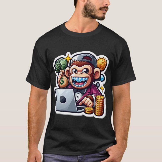 Hustle Monkey - Money-Making Machine Graphic Tee (Front)