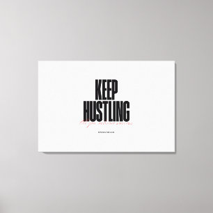 Hustle Motivational Aesthetic High Quality Canvas Print