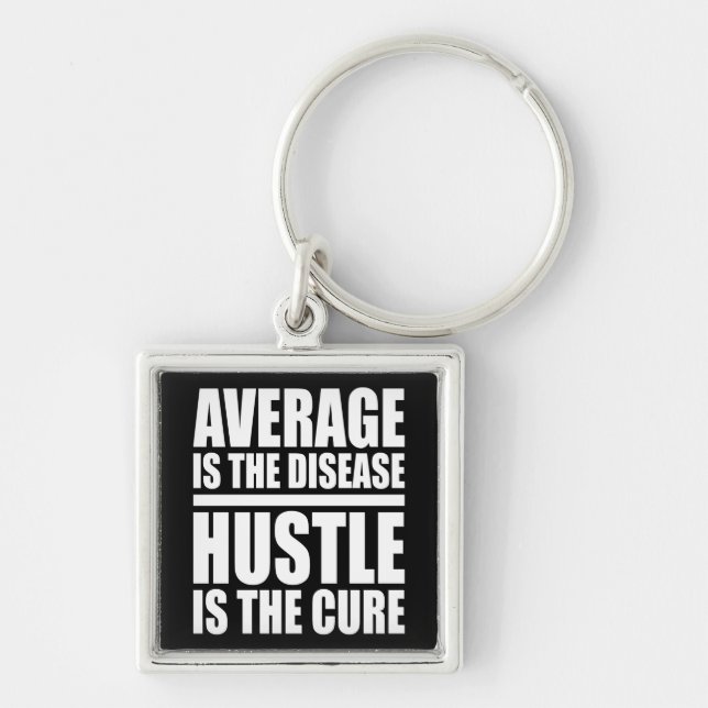 Hustle - Motivational Key Ring (Front)