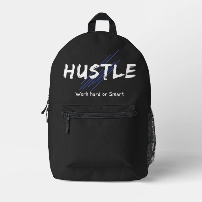 Hustle Print Cut Sew Bag (Front)