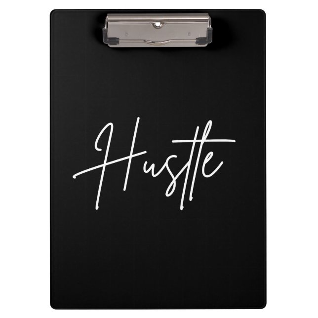 Hustle Script Clipboard – Modern Desk Accessory (Front)