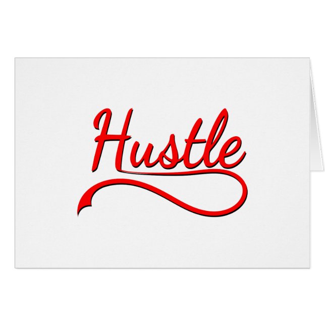Hustle Typography Art (Front Horizontal)
