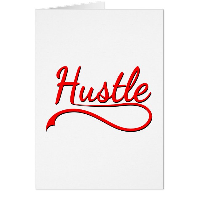 Hustle Typography Art (Front)