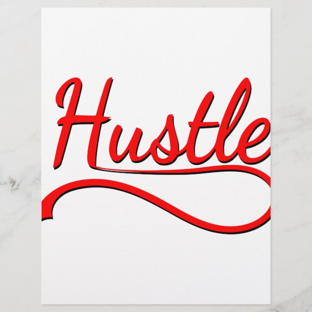 Hustle Typography Art (Front)